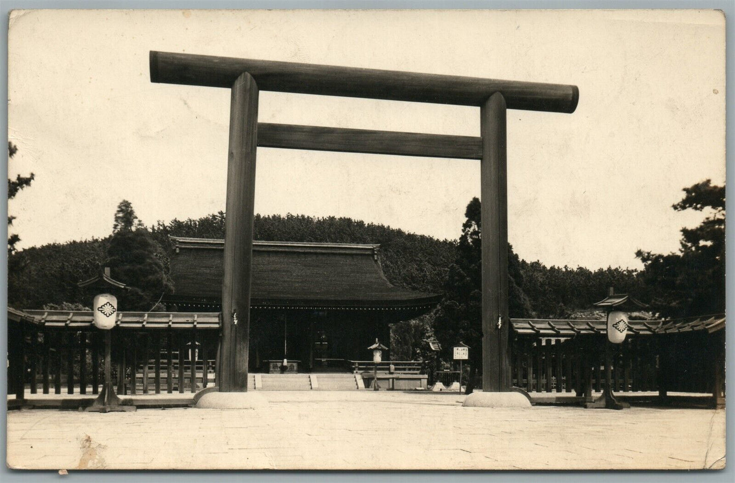 CHINA JAPANESE SHRINE ANTIQUE REAL PHOTO POSTCARD RPPC