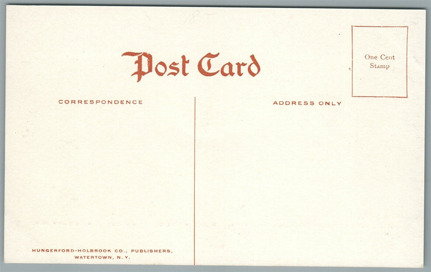 PINE CAMP NY COL. HATFIELD COMMANDER OF BLUE FORCE ANTIQUE POSTCARD