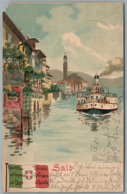 ITALY SALO ARTIST SIGNED ANTIQUE POSTCARD