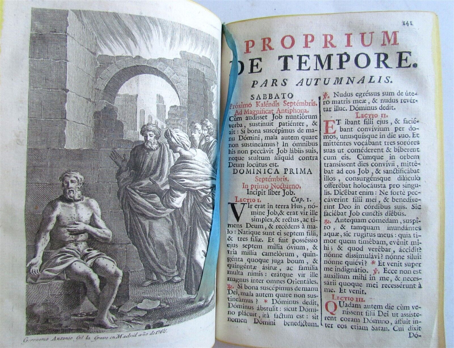 1788 BREVARIUM ROMANUM antique printed in MADRID