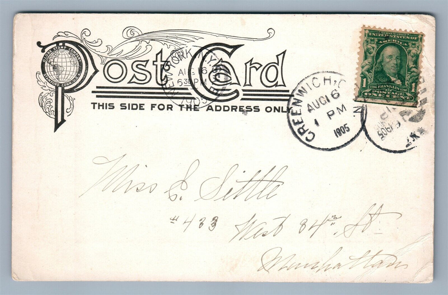 GREENWICH CT EDGEWOOD INN ANTIQUE POSTCARD