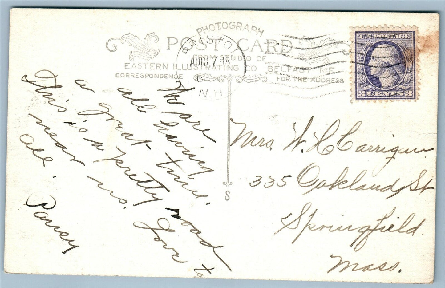 EAST HEBRON NH NEWFOUND LAKE THE DUGWAY ANTIQUE REAL PHOTO POSTCARD RPPC