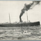 STEAMSHIP SS NANTUCKET VINTAGE REAL PHOTO POSTCARD RPPC