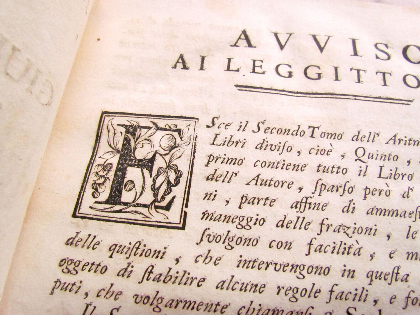 1765 Practical Arithmetic by Giulio Bassi 2 vols ARITMETICA PRACTICA MATHEMATICS