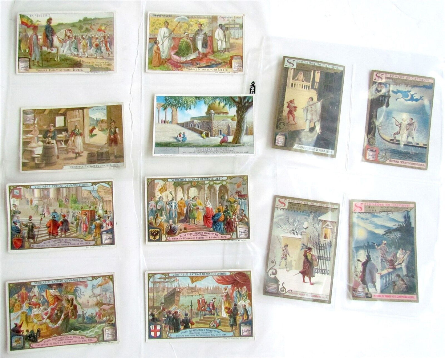 LIEBIG COMPANY 131 TRADE CARDS COLLECTION antique