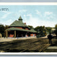 BALLSTON SPA NY RAILROAD STATION ANTIQUE POSTCARD railway train depot