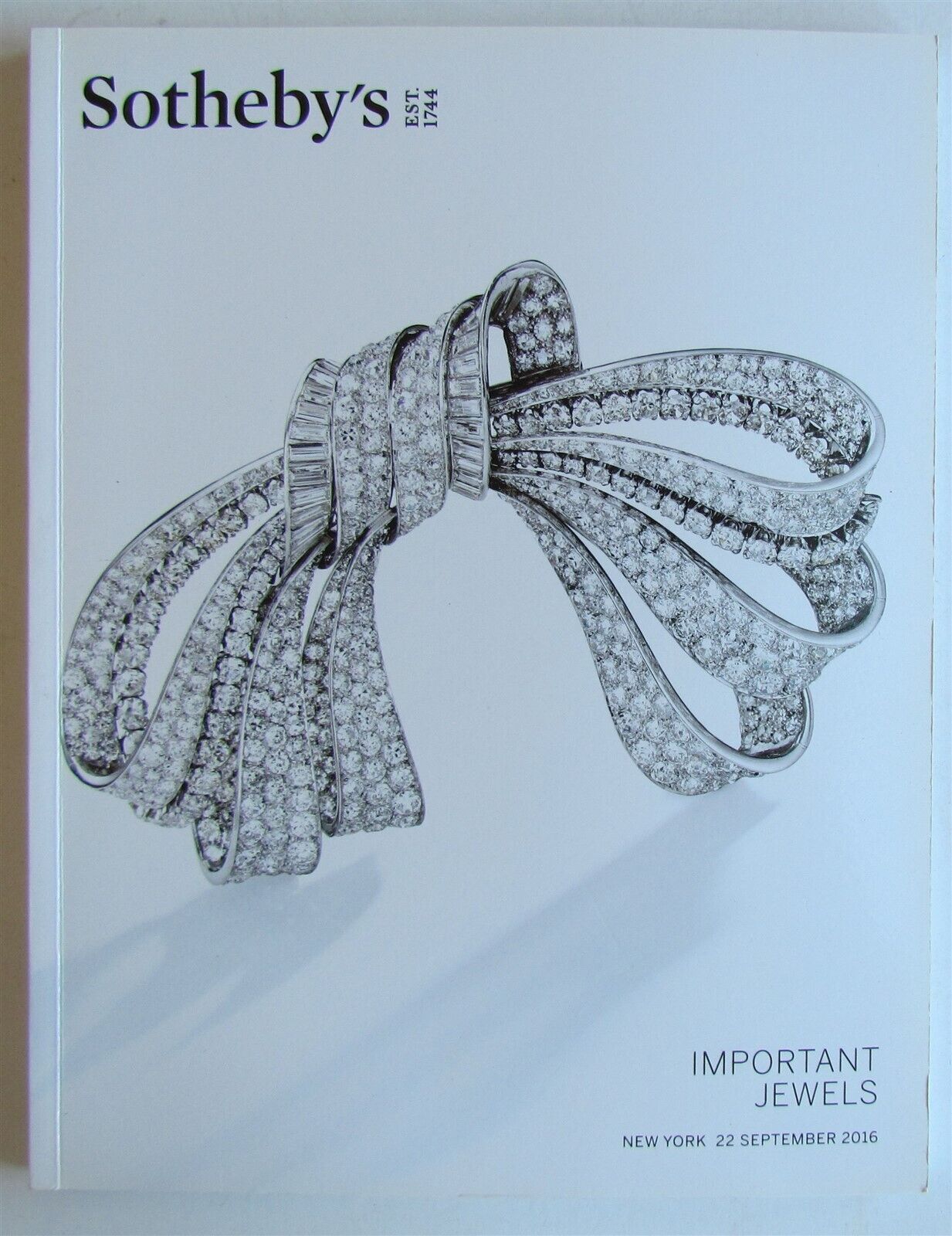 IMPORTANT JEWELS SOTHEBY'S 2016 NEW YORK JEWELRY AUCTION CATALOG