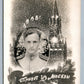 RUSSIAN SOLDIER GREETING FROM MOSCOW VINTAGE REAL PHOTO RPPC Kremlin Tower