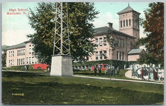 MONTCLAIR NJ HIGH SCHOOL ANTIQUE POSTCARD