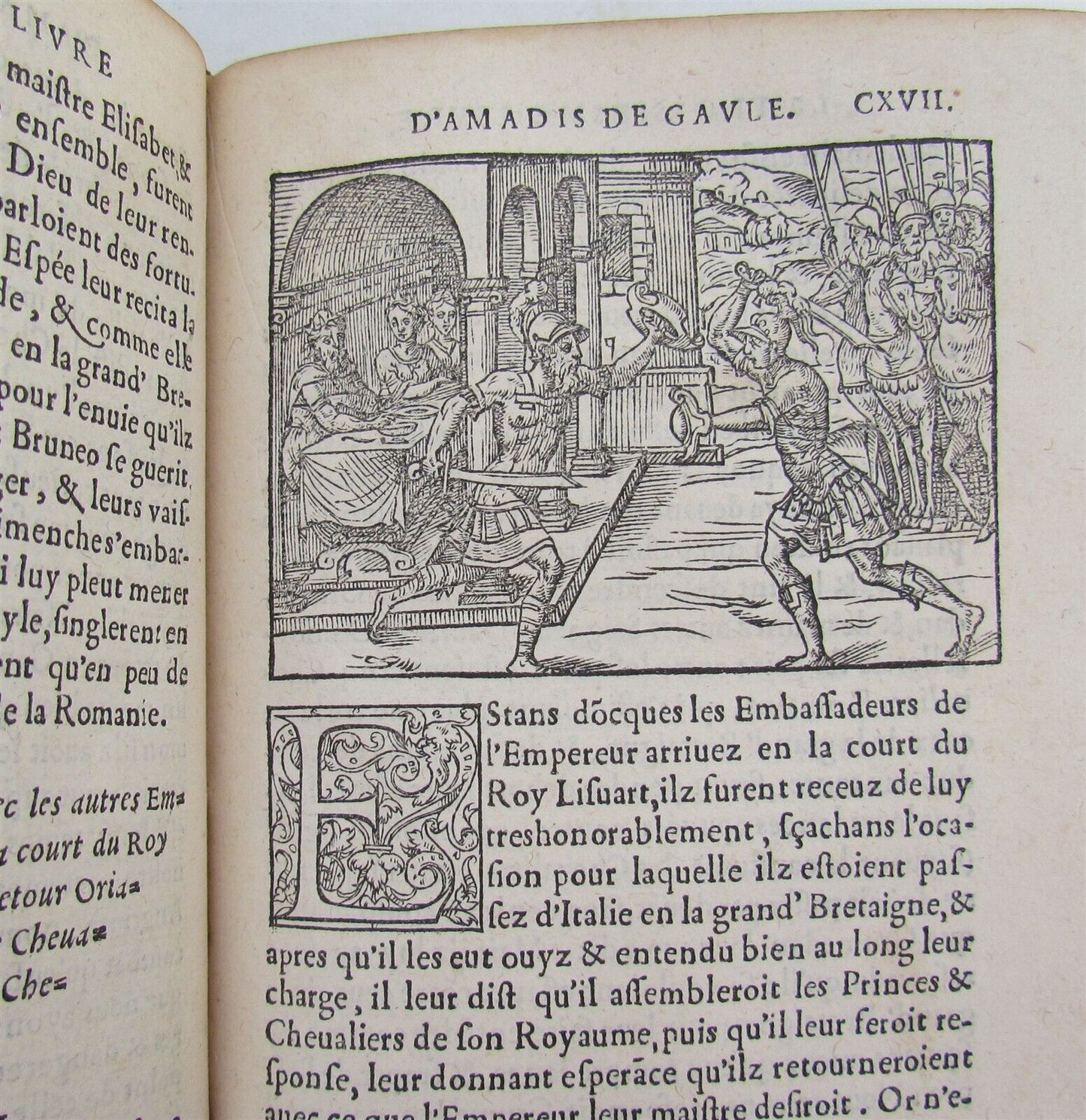 1555 illustrated LE TROISIESME LIVRE D'AMADIS DE GAVLE antique RARE 16th CENTURY