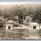 LAKE HOPARCONG NJ BOAT LANDINGS ANTIQUE REAL PHOTO POSTCARD RPPC