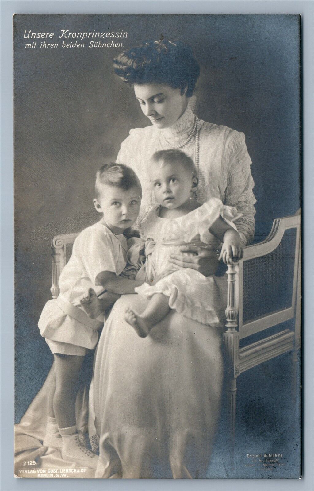 GERMAN CROWN PRINCESS Cecilie Auguste Marie ANTIQUE REAL PHOTO POSTCARD RPPC