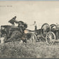 THRASHING RYE ANTIQUE POSTCARD