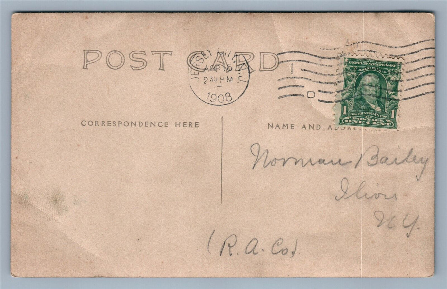 WATER WAGON ANTIQUE REAL PHOTO POSTCARD RPPC