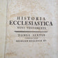 1731 VELLUM BINDING FOLIO HISTORIA ECCLESIASTICA antique by Graveson Ignatius