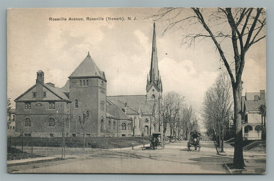 NEWARK NJ ROSEVILLE AVENUE ANTIQUE POSTCARD