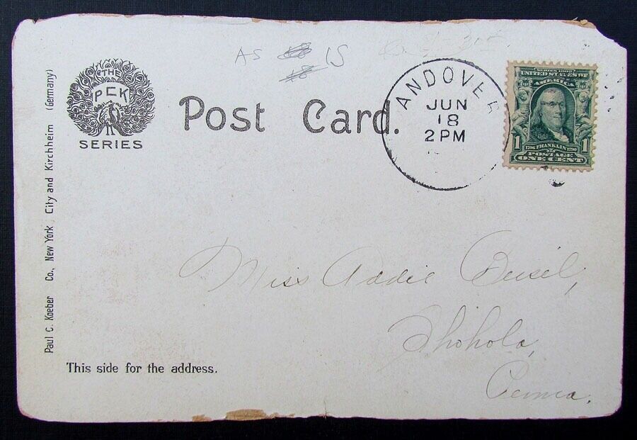 VINTAGE POSTCARD - MIDDLETOWN NY ERIE R.R. DEPOT railroad railway train