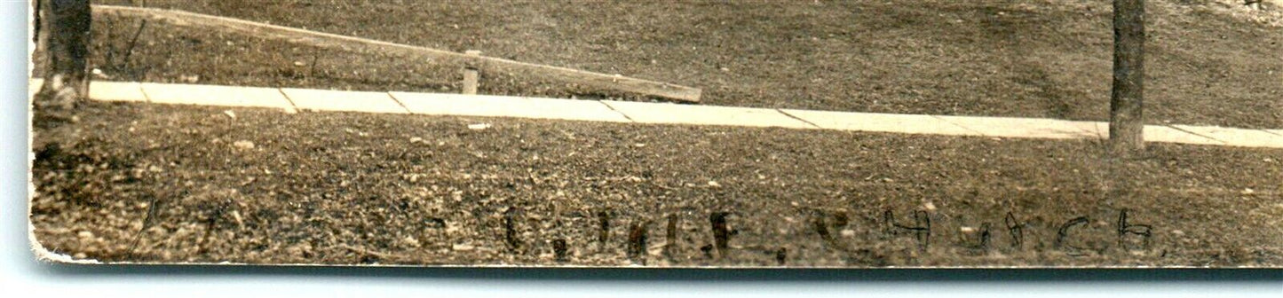 PENNSYLVANIA CHURCH 1909 ANTIQUE REAL PHOTO POSTCARD RPPC