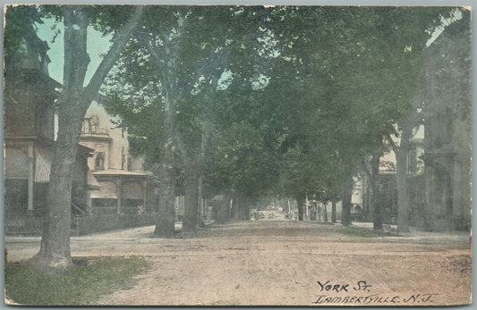 LAMBERTVILLE NJ YORK STREET ANTIQUE POSTCARD