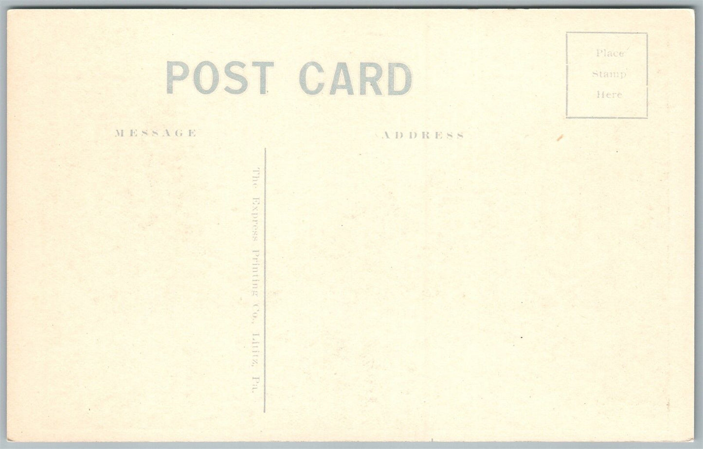 LINCOLN PA MAIN STREET ANTIQUE POSTCARD