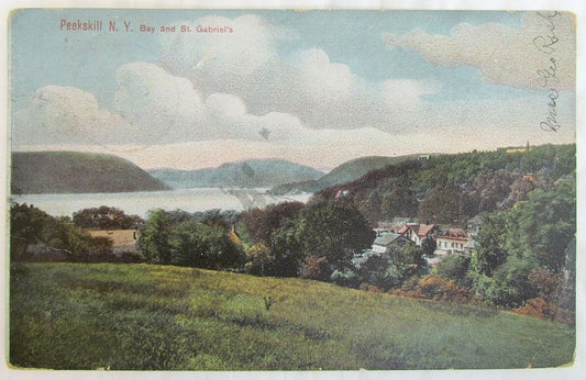 PEEKSKILL N.Y. BAY & ST.GABRIEL'S ANTIQUE POSTCARD