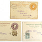 MEXICO lot of 3 ANTIQUE POSTCARDS STATIONERY CARDS