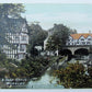 VINTAGE BRITISH POSTCARD BOATHOUSE & POST OFFICE WORSLEY UK