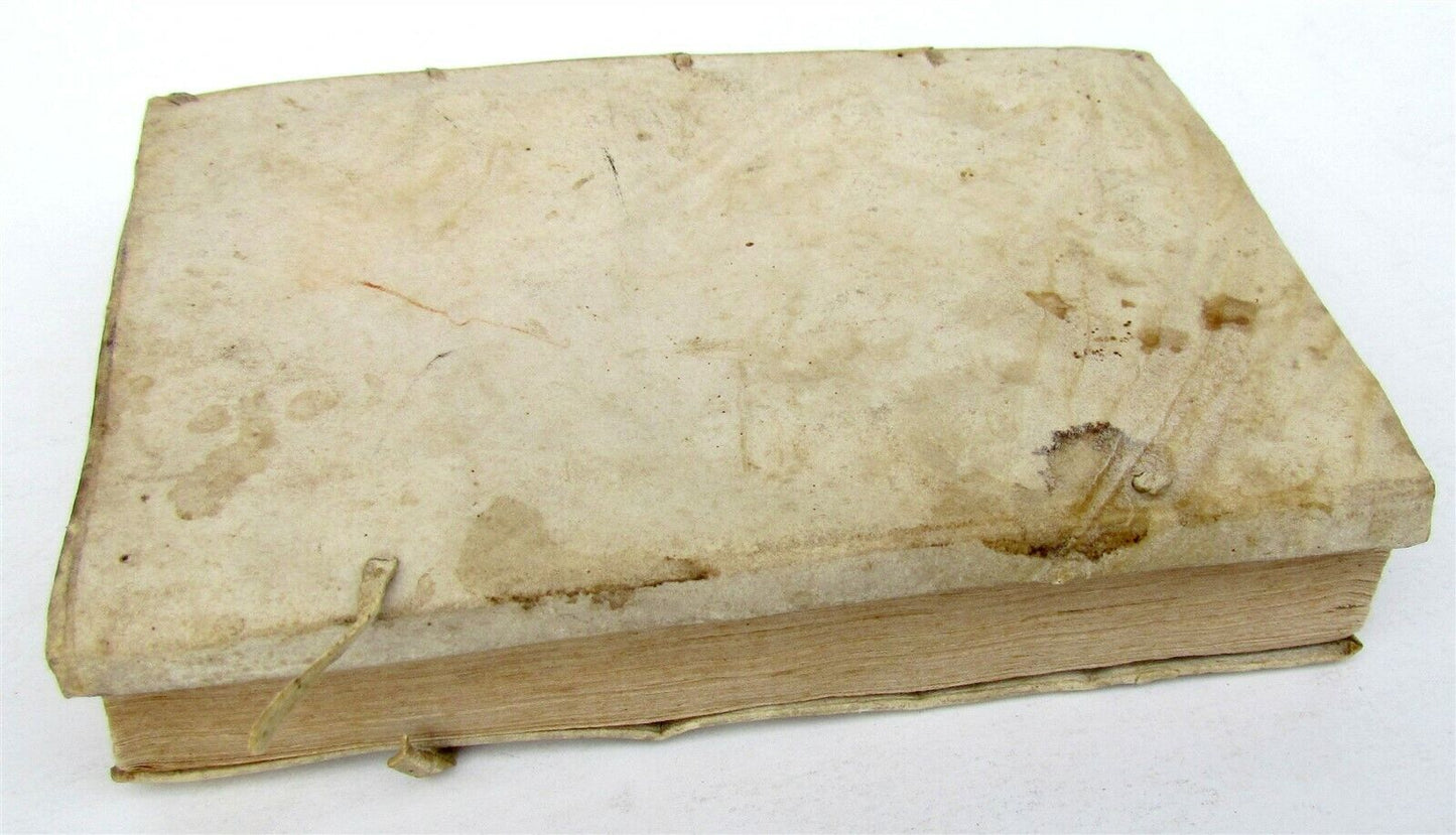 1598 PHILOSOPHY PEDRO DA FONSECA antique VELLUM BOUND RARE 16th CENTURY