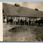 FARMING COW BARN ANTIQUE REAL PHOTO POSTCARD RPPC cowhouse