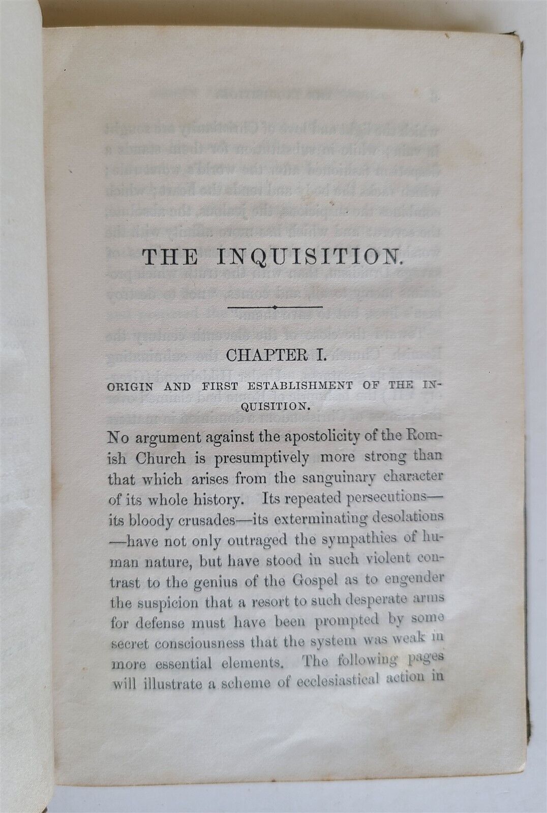 1856 INQUISITION in SPAIN & OTHER COUNTRIES antique AMERICAN EDITION