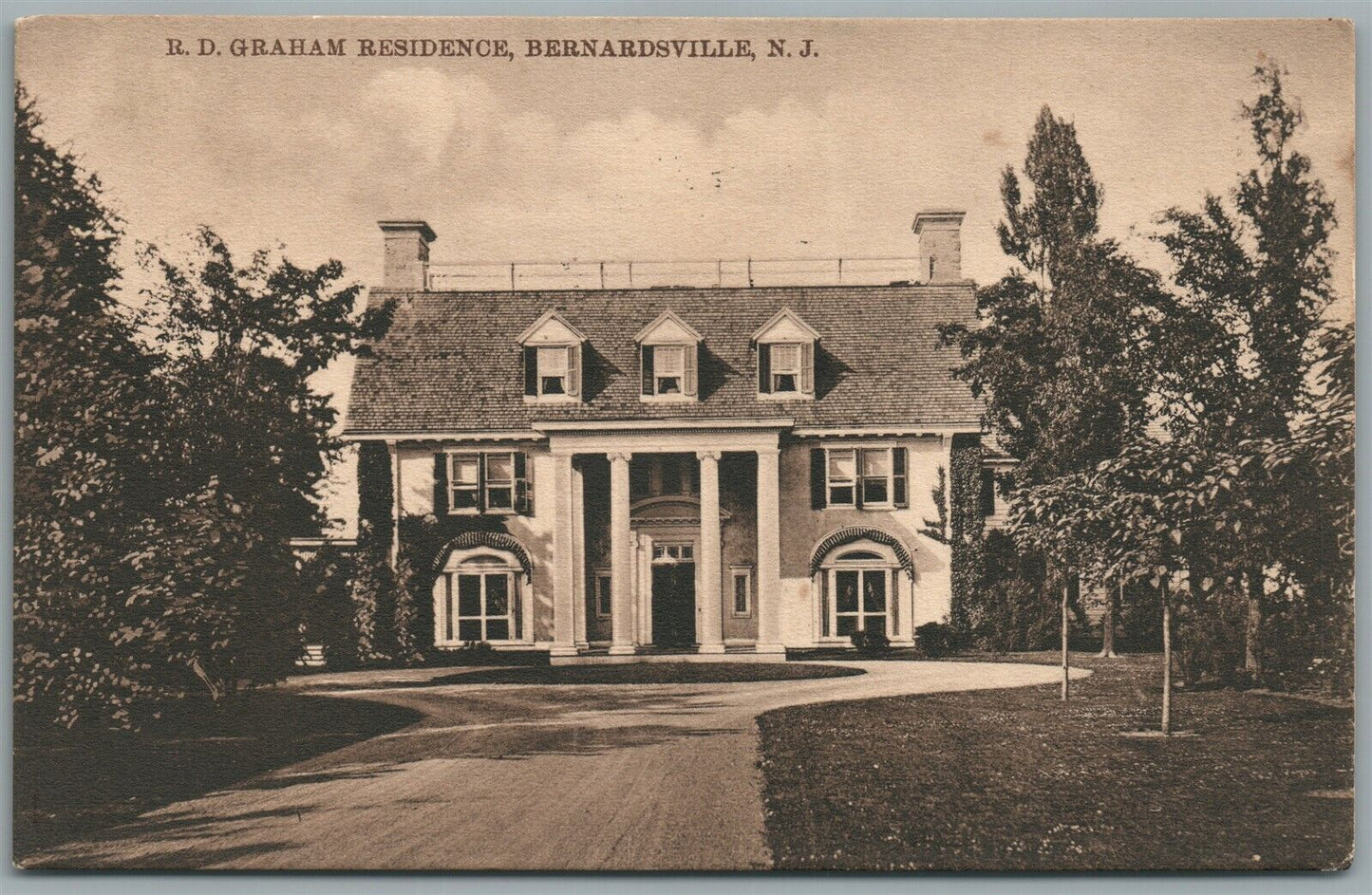 SWARTSWOOD NJ MONTE ALLEGRO ANTIQUE POSTCARD