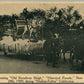 NEW YORK HUDSON-FULTON CELEBRATION PARADE OLD BROADWAY SLEIGH ANTIQUE POSTCARD