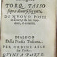 1586 Gioie di Rime E Prose del Sig. TORQUATO TASSO antique vellum 16th century