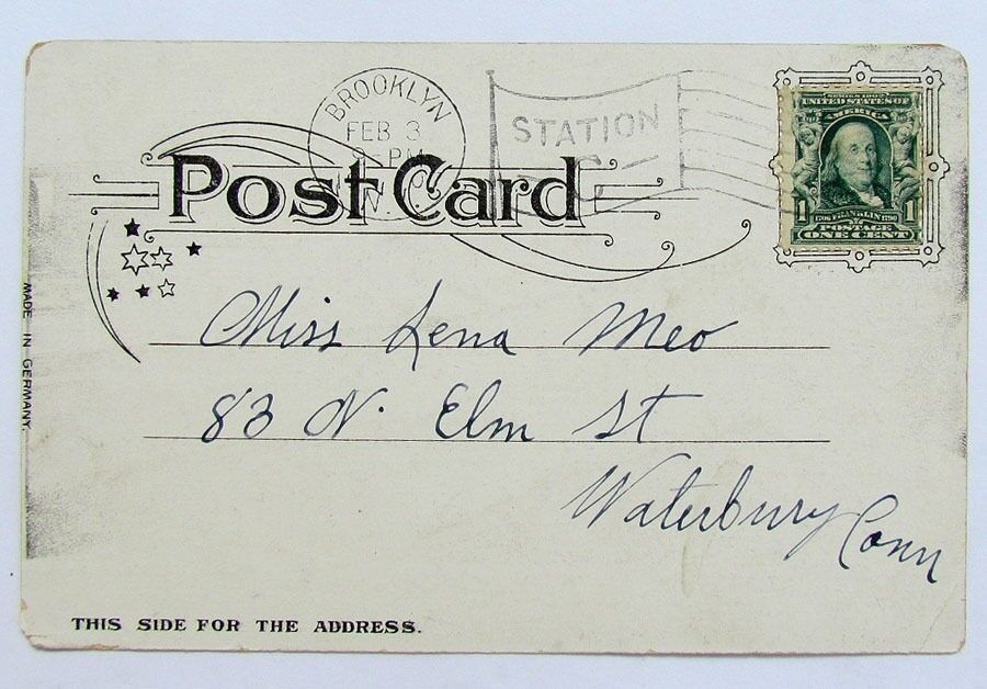 ANTIQUE UNDIVIDED 1906 POSTCARD WASHINGTON BRIDGE & SPEEDWAY NEW YORK CITY N.Y.