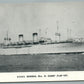 MILITARY SHIP USNS GENERAL Wm. O. DARBY ANTIQUE POSTCARD