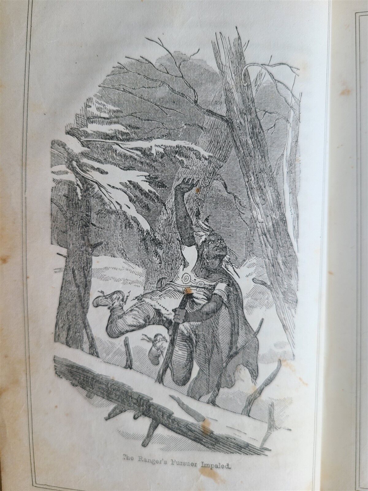 1855 TRILLING ADVENTURES AMONG INDIANS JOHN FROST antique ILLUSTRATED AMERICANA