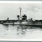 MILITARY SHIP US.S. BENHAM VINTAGE REAL PHOTO POSTCARD RPPC