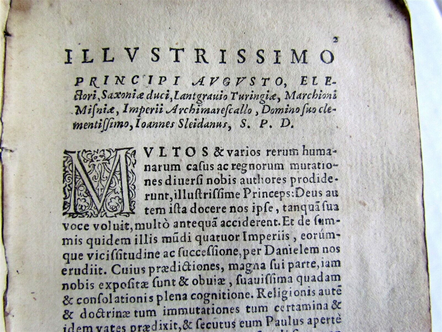 1559 SLEIDAN Summis Imperiis Babylonico Persico Graeco & Romano antique VELLUM