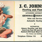 CLINTON NJ HEATING & PLUMBING AMOCO GASOLINE MOTOR OIL VINTAGE ADVERTISING CARD