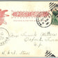 WASHINGTON NJ PRESBYTERIAN CHURCH 1906 UNDIVIDED ANTIQUE POSTCARD w/ CORK CANCEL
