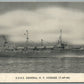 MILITARY SHIP U.S.N.S. GENERAL H.F. HODGES ANTIQUE POSTCARD