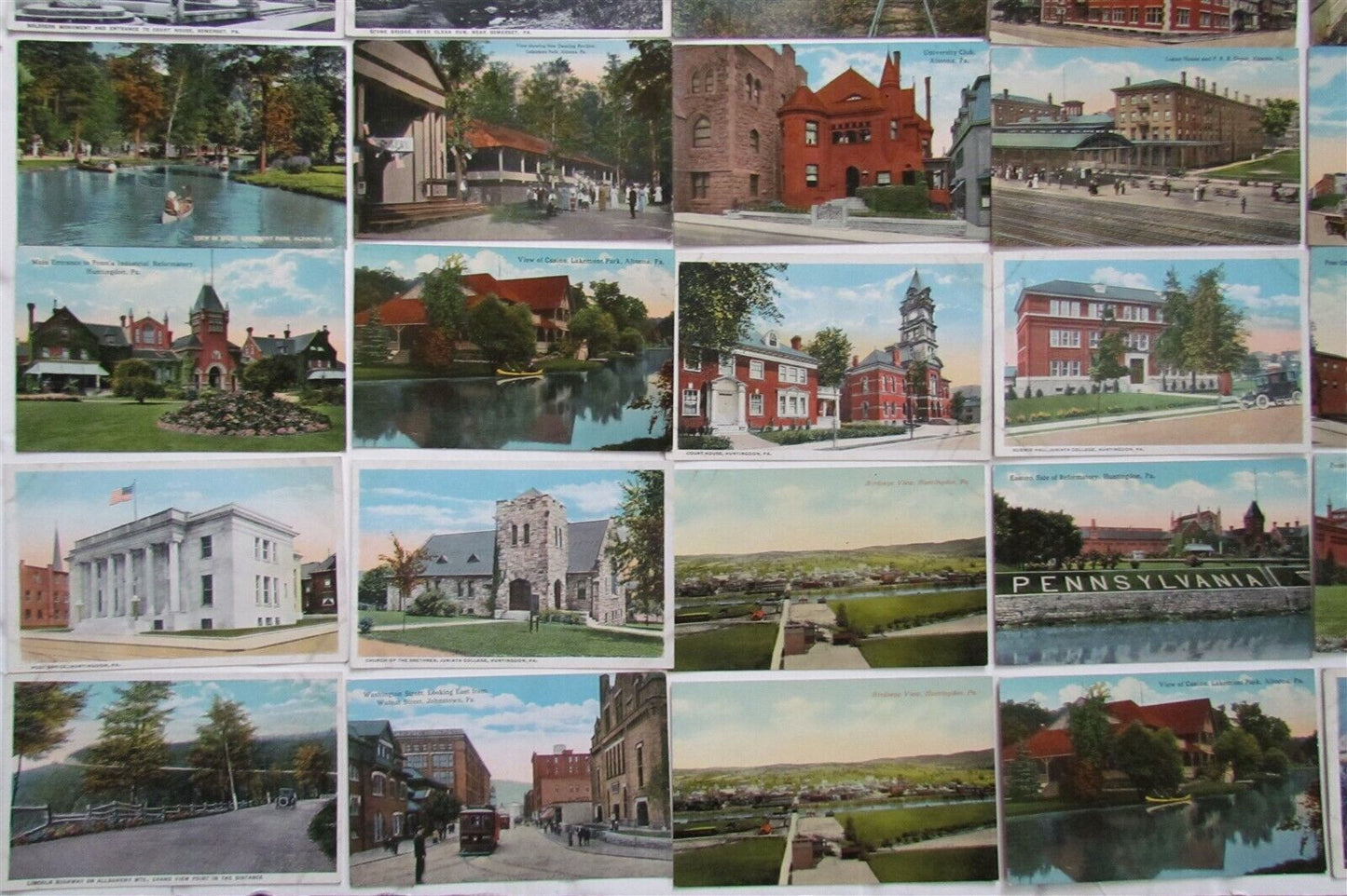 Lot of 130 PENNSYLVANIA ANTIQUE POSTCARDS