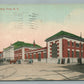 TROY NY RAILROAD STATION RAILWAY TRAIN DEPOT ANTIQUE POSTCARD