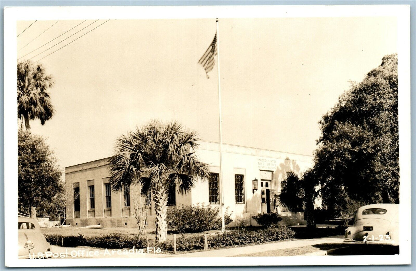 ARCADIA FL US POST OFICE VINTAGE REAL PHOTO POSTCARD RPPC