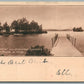 STERLING JC. MA BREEZLY POINT & STEAMBOAT LANDING ANTIQUE POSTCARD