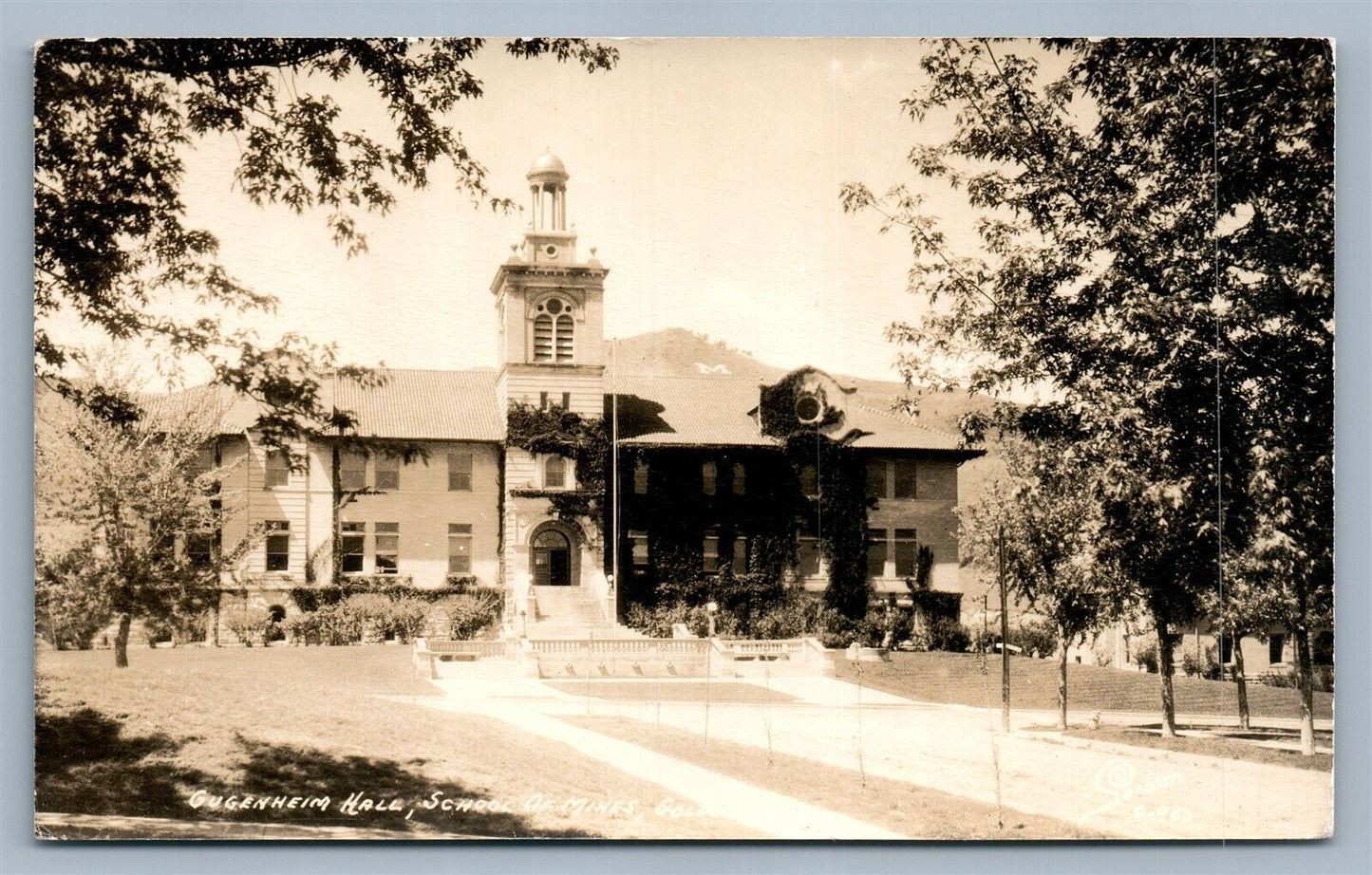 GOLDEN CO SCHOOL OF MINES ANTIQUE REAL PHOTO POSTCARD RPPC