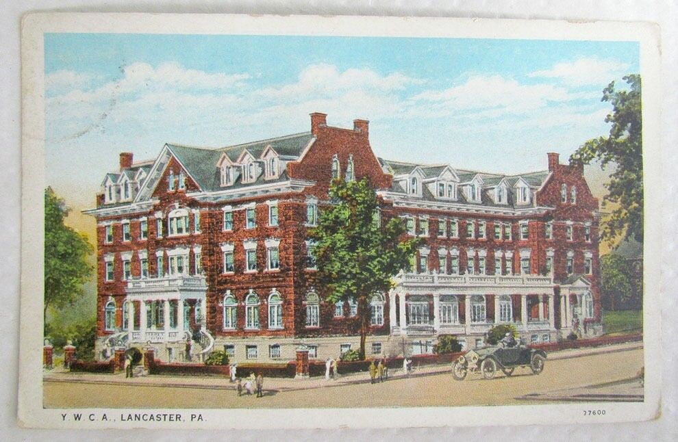 1937 VINTAGE POSTCARD Y.W.C.A. LANCASTER PA