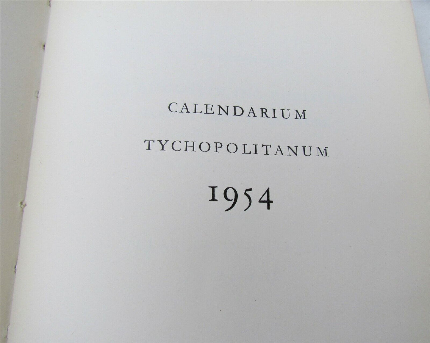 1953-1958 4 VOLUMES CALENDARIUM TYCHOPOLITANUM illustrated