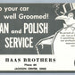 JACKSON CENTER OH HAAS BROTHERS POLISH SERVICE ADVERTISING VINTAGE POSTCARD