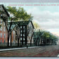 FALL RIVER MA PLEASANT STREET DURFEE MILLS ANTIQUE POSTCARD